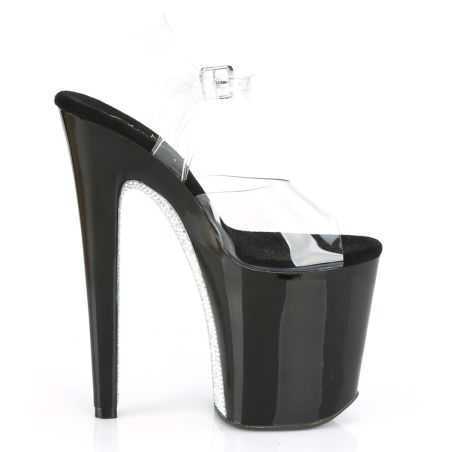 chaussure-spectacle-transparente-talon-20cm-scintillant