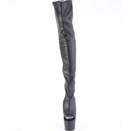 botte-haute-noire-mate-talon-ouvert-lacage-dorsal