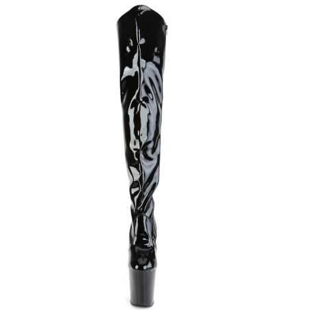 cuissarde-noire-vernie-pleaser-xtreme-3010-talon-20cm
