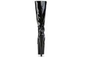 bottes-vernis-noir-talon-20cm-grande-pointure-femme-homme