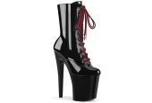 Bottines bicolores laçage haut plateau pole dance Pleaser XTREME-1020-1