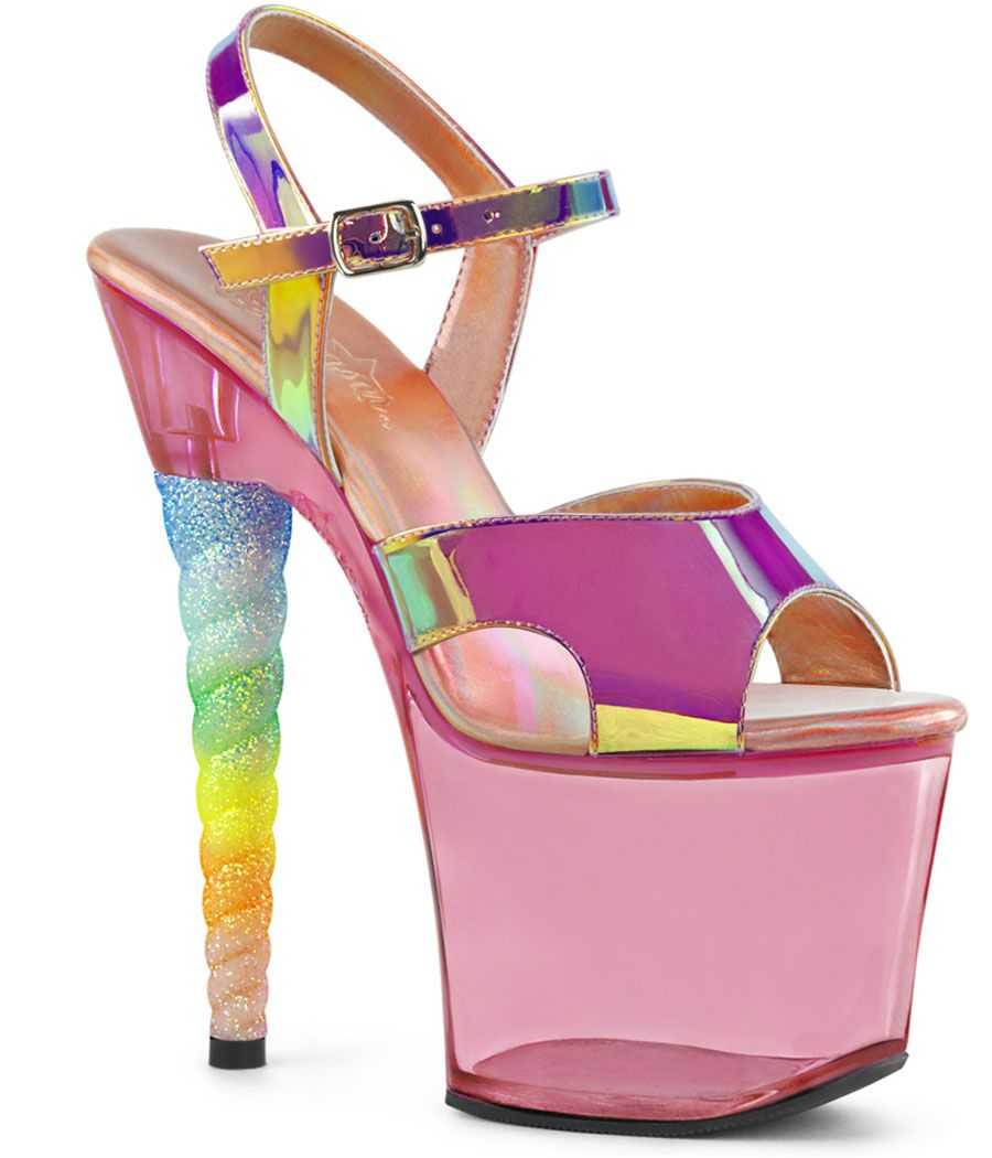 sandale-plateforme-rose-talon-licorne-sculpte-paillettes-ombre-pleaser-unicorn-711t