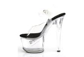 sandale-fetichiste-transparente-plateforme-creuse-noir-pleaser sandale-fetichiste-transparente-plateforme-creuse-noir-pleaser