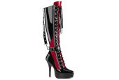 bottes-genou-plateforme-lacets-arriere-noir-verni-mat-grande-taille bottes-genou-plateforme-lacets-arriere-noir-verni-mat-grande-taille