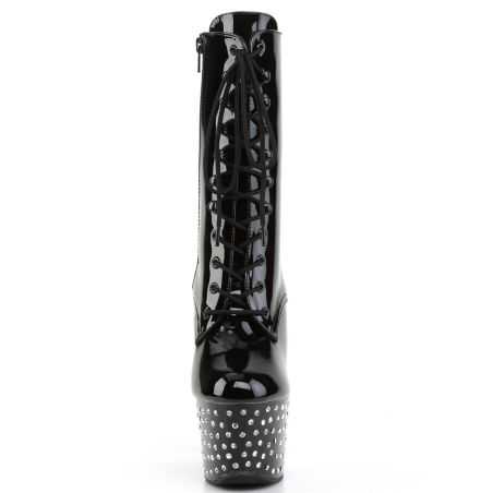 bottines-pole-dance-noires-vernies-cristaux-scintillants-plateforme-7cm-pleaser