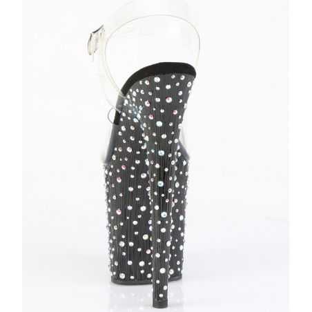 accessoire-spectacle-noir-talon-20cm-strass