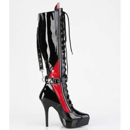 bottes-vernis-noir-lacets-arriere-grande-taille-cabaret