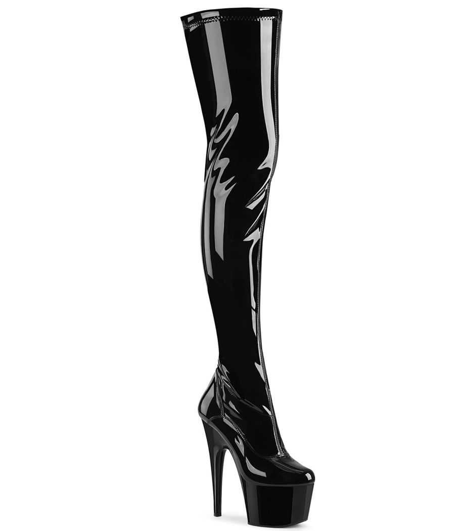 cuissarde-entrejambe-noire-vernie-pleaser-adore-4000-stiletto