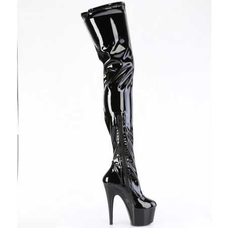 botte-noire-vernis-talon-18cm-crotch-boot-miroir
