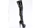 botte-noire-vernis-talon-18cm-crotch-boot-miroir