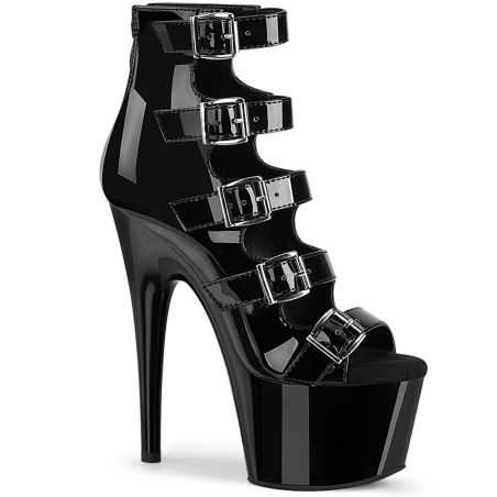 bottines-sexy-noir-vernis-multi-brides-boucles-stiletto-18cm