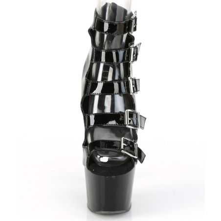 bottines-pole-dance-noires-vernies-style-cage-maintien-ajustable