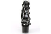bottines-pole-dance-noires-vernies-style-cage-maintien-ajustable