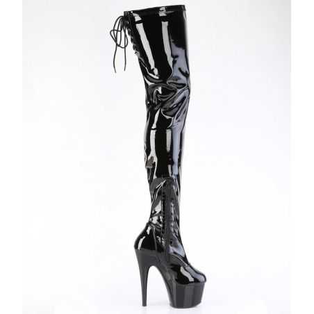 stiletto-botte-cuisse-stretch-vernis-look-fetichiste-noir