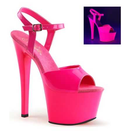 visuel-sandale-rose-neon-fluorescente-uv-plateforme-talon-18cm-pleaser-sky-309uv