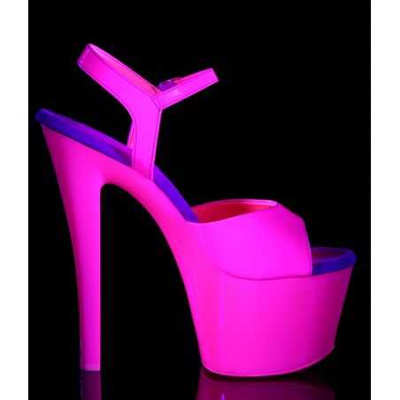 chaussure-spectacle-rose-bonbon-fluorescent-sky-pleaser