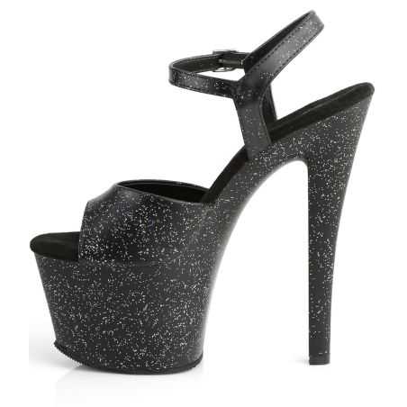 chaussure-pole-dance-noire-scintillante-multi-glitter-lbdht