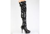 cuissardes-vernis-noir-mesh-bondage-plateforme-discrete-look-gothique-chic-13cm