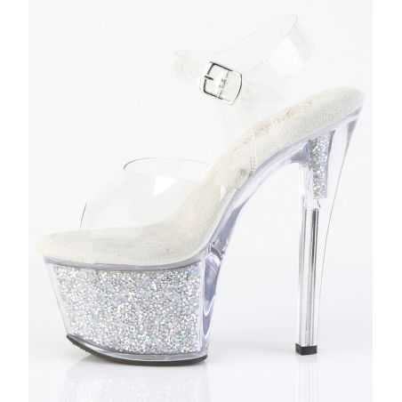 chaussure-pole-dance-transparente-cristaux-iridescents-lbdht