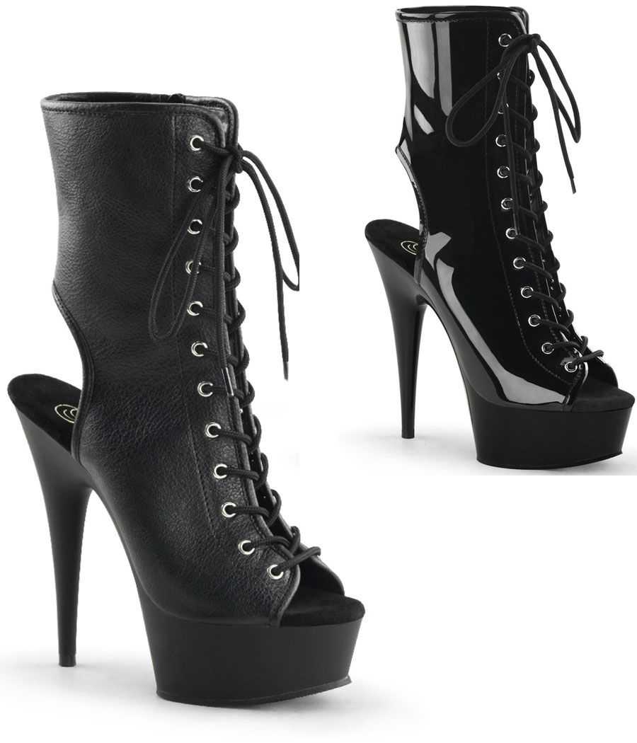 bottines-pole-dance-noires-ajourées-talon-et-bout-ouverts-delight-1016-pleaser