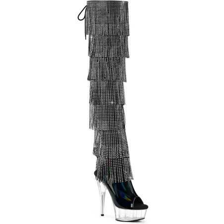 cuissarde-holographique-noire-bout-ouvert-franges-strass-sombres-15cm-pleaser-delight-3017hg-rsf