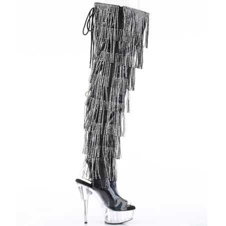 stiletto-cuissarde-holographique-noire-franges-diamants-pleaser