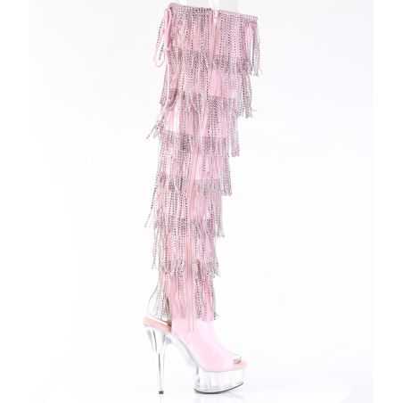 stiletto-cuissarde-holographique-rose-franges-diamants-pleaser