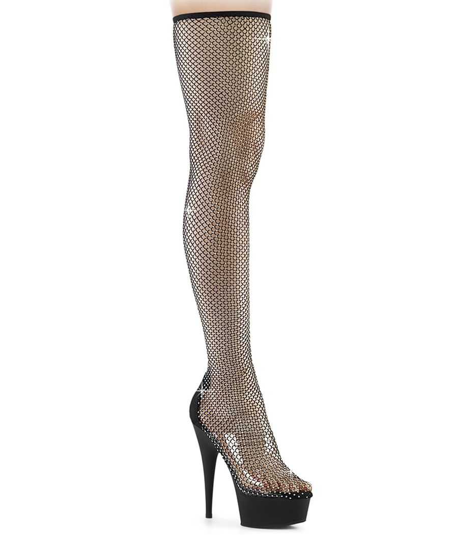 cuissarde-noire-suedine-stretch-resille-strass-ab-reflets-multicolores-15cm-pleaser-delight-3009