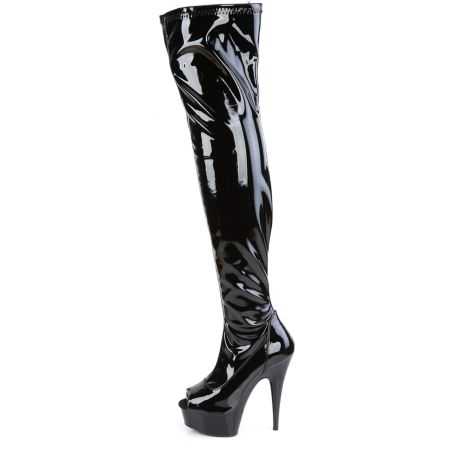 cuissarde-spectacle-vernis-noir-bout-ouvert-zip-lateral-integral-delight