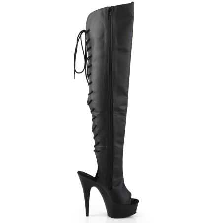 stiletto-botte-noire-vegan-grande-taille-46-bout-ouvert-pleaser