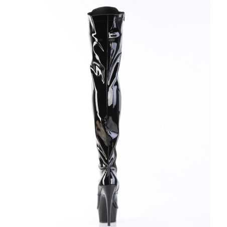 cuissarde-sexy-cuisse-vernie-noire-moulante-lacets-talon-haut-pleaser