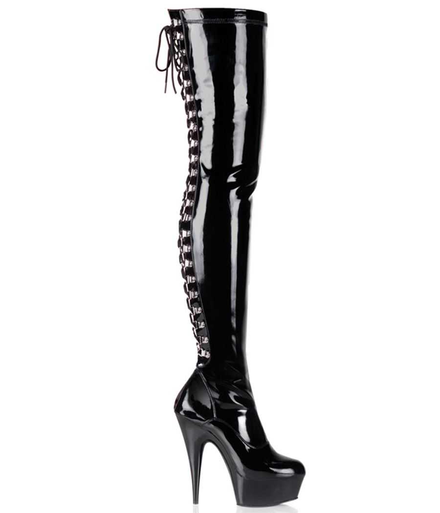 cuissarde-noire-vernie-laçage-arrière-anneaux-d-ring-15cm-pleaser-delight-3063