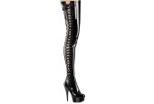 botte-entrejambe-noire-vernie-laçage-latéral-rubans-15cm-pleaser-delight-4050 botte-entrejambe-noire-vernie-laçage-latéral-rubans-15cm-pleaser-delight-4050