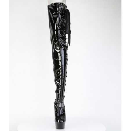 chaussure-pole-dance-botte-entrejambe-vernis-noir-rubans-lbdht