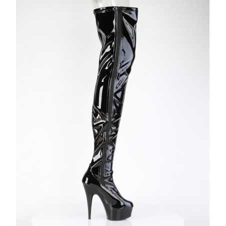 stiletto-botte-entrejambe-noire-vernie-grande-taille-46-stretch-rubans-pleaser