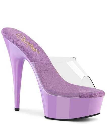 Mule Sexy en Vernis Coloré à Bout Ouvert Delight-601