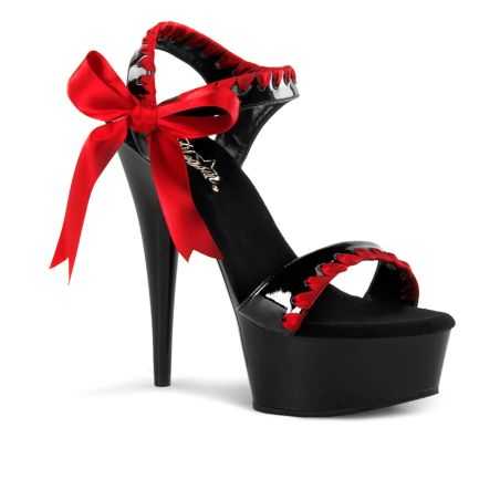 Sandales à plateforme 15 cm, nœud latéral et peep-toe Pleaser DELIGHT-615