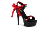 Sandales à plateforme 15 cm, nœud latéral et peep-toe Pleaser DELIGHT-615