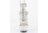 sandale pleaser delight argent cristaux brillants