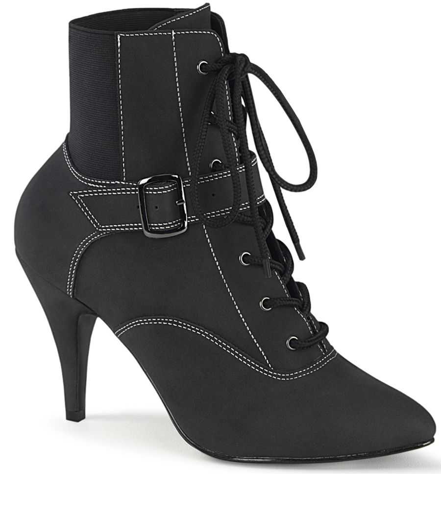 Bottines bride cheville coupe large talon aiguille 10 cm Pleaser Pink Label DREAM-1022