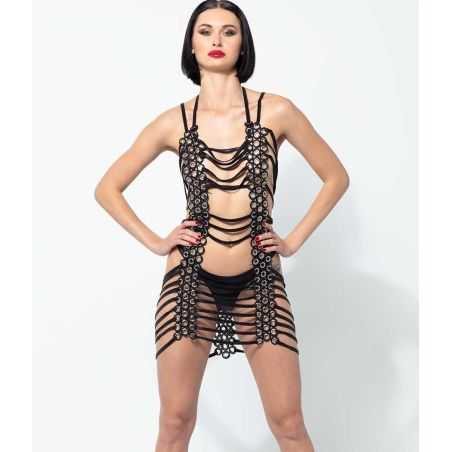 tenue-fétichiste-inclusive-robe-palombe-noire-lbdht