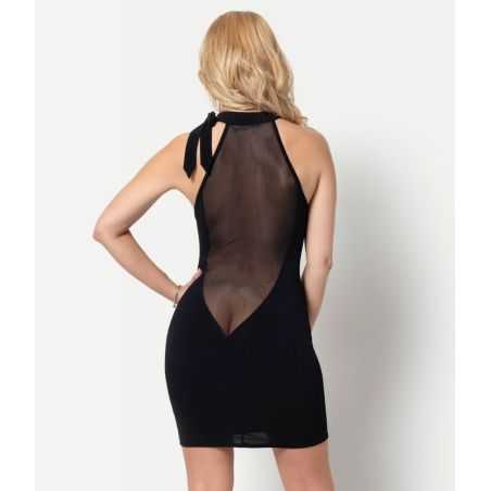 Robe clubwear asymétrique transparente Made in France Patrice Catanzaro