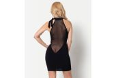 Robe clubwear asymétrique transparente Made in France Patrice Catanzaro Robe clubwear asymétrique transparente Made in France Patrice Catanzaro