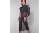 Lingerie fétiche chic et clubwear pour transgenre robe résille Mme Azia Patrice Catanzaro