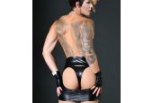Tenue sexy clubwear et fétiche chic pour transgenre jupe wetlook Mme Catherine Patrice Catanzaro