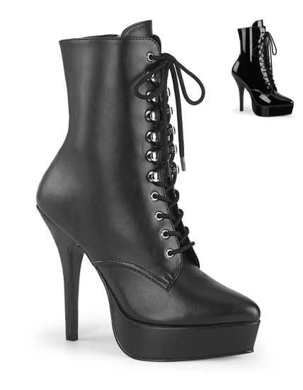 Bottines Fétichistes à Lacets INDULGE-1020 Devious