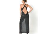 Vue de dos robe ajustée en lycra noir Neptune Patrice Catanzaro PF18 Vue de dos robe ajustée en lycra noir Neptune Patrice Catanzaro PF18