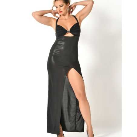 Tenue sexy clubwear et fétiche chic robe lycra noir Neptune Patrice Catanzaro