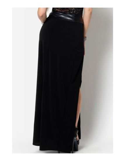 jupe-longue-en-lycra-noir-fendue-saphir-lbdht