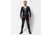 Tenue homme rock et fétiche chic pantalon vinyle noir Shawn Patrice Catanzaro